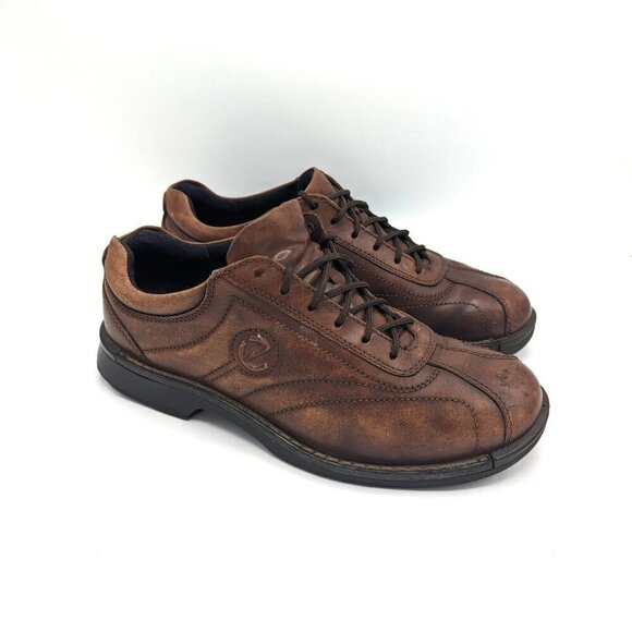 Ecco Neoflexor Casual Leather Golf Shoes Lace Up Oxfords Mens 9.5 Brown Leather main image 5